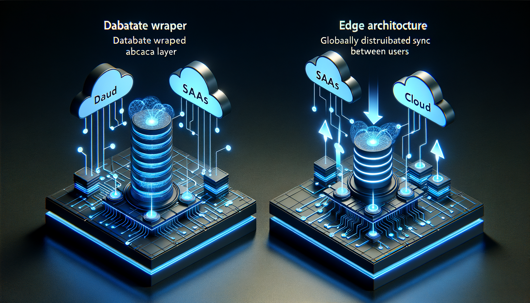 Comparison of database wrapper, SaaS, and edge-first CMS architectures