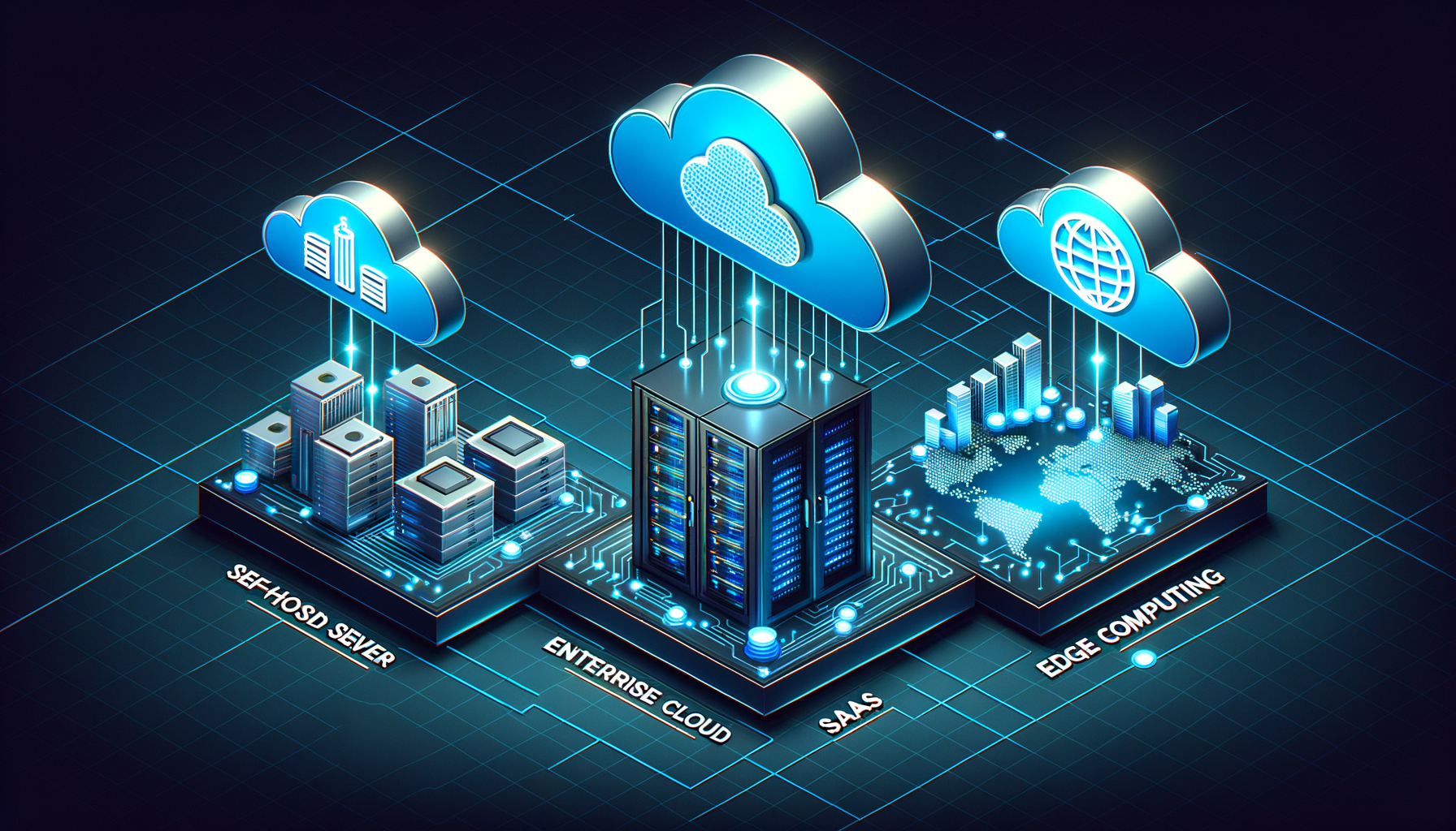 Comparison of self-hosted, SaaS, and edge-first CMS architectures